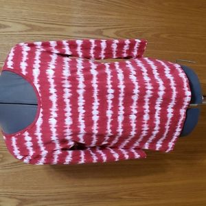 Jones NY Sport - Candy Cane Stripe shirt (Ladies Large)